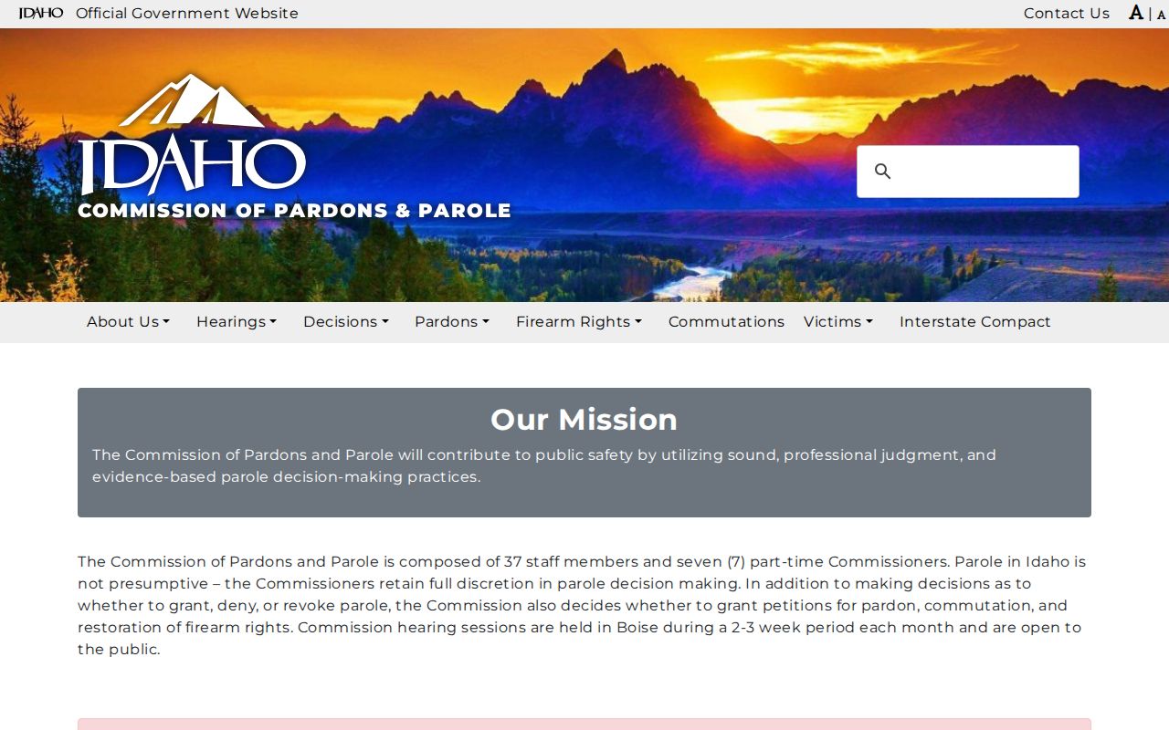 Lemhi County criminal history Idaho pardon resources